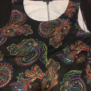 Slinky Brand Sleeveless Maxi Dress, Black Paisley